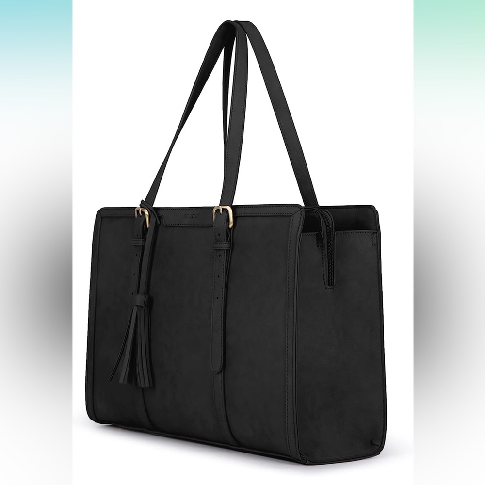 ECOSUSI Laptop Tote Fits Up to 15.6 Inch Briefcase for Women Office Handbags